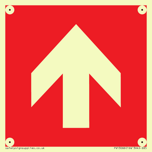 Up arrow (white on red background)